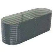 Steel Outdoor Planter Wide Planting Container Pot Balcony Plant Herb Flower Bed