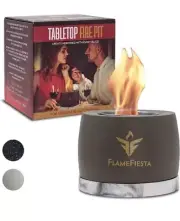 FlameFiesta Tabletop Fire Pit - Indoor Fire Pit,Table Top Firepit, #599