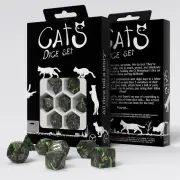 Q Workshop Cats Dice Set Pixel Dice Set 7