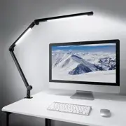 Led Desk Lamp With Clamp Dual Light Desk Lamp For Home Office Swing Arm Desk Lig