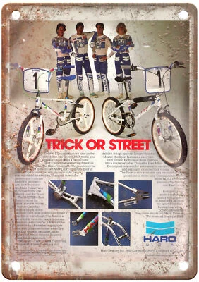 Old School BMX 1984 HARO Vintage Magazine Ad Reproduction Metal Sign B1072