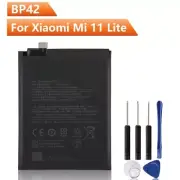 Replacement Phone Battery BP42 For Xiaomi Mi 11 Lite 4250mAh + Tool Set