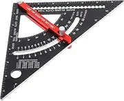 NULYLU Woodworking Square Metric 7'' Aluminum Alloy Rafter Square Tool Triangle Ruler for Carpenters