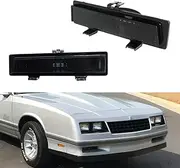 Tonsya For 1981 1982 1983 1984 1985 1986 1987 1988 Chevy Monte Carlo SS Front Parking turn signal lights housings Smoked Lens #919025 919026