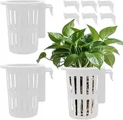 Aquarium Plant Holder - Fish Tank Plant Pot | Fish Tank Plannt Pot Holder | Aquatic Planter Cups |Aquarium Plaant Stand with Extension Hook and Suction Cup for Freshwater Underwater Pond Vase