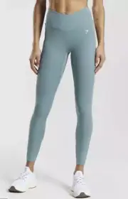 Gymshark Women's Crossover Leggings Thunder Blue Size Medium M Brand New!