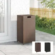 Trash Bin Garbage Rubbish Bin Waste Container Recycling Box Poly Rattan vidaXL
