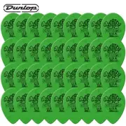 36-PACK Dunlop Tortex Small Teardrop .88mm Green Guitar Picks 423R.88