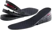 [Generic] Shoe Lifts for Women & Men - Height Increase Insoles - Height Extender of Shoes Booster for Uneven Legs - Vertex Boost Insoles That Make You Taller - Shoe Inserts for Height (Black, One Size)