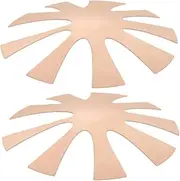 ARTSEWPLY Unique V-shape French Manicure Tool 2pcs Metal Nail Shaper Guide Nail Art Templates Edge Trimmer for On-the-go