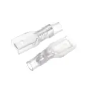 200pcs 4.8mm Quick Splice Wire Terminals Male Connector with Insulating Sleeve