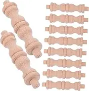 ANDRESLAD Wooden Carving Mini Column Wine Bar Cabinet Column Home Bar Furniture European Style Small Pillar Decorative Wine Bottle Holder