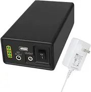 Talentcell 12/24V Lithium ion Battery Pack PB240B2, Rechargeable 35000mAh 129.5Wh Li-ion Batteries with DC 24/12 Volt and 5V USB Output for LED Light Strip, CCTV Camera, Smartphone and More