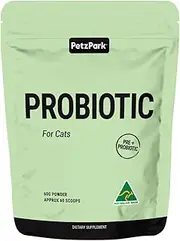 Petz Park Probiotics for Cats Australian Made - Digestive, Hairball Support - Includes Prebiotics, Immune Support for Cats - Cat Probiotic - Cat Food Topper for Dry Cat Food and Wet Cat Food