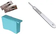 Scalpel Handle, 5 x Sterile Scalpel Blades & Blade Remover