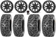 ITP Hurricane 14" Wheels Black 26" Bear Claw HTR Tires Yamaha Viking Wolverine
