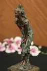 Vintage Bronze Bookend Sculpture Art Deco Figurine Sign Art Figure Marble Milo