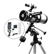 Visionking 114 1000 mm EQ Equatorial Mount Space Astronomical Telescope Motor
