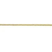 9kt Yellow Gold Diamond Cut Wheat Necklace 40cm