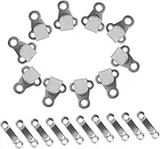 ARTSEWPLY 10Sets Metal Pants Hooks and Eyes Closure Fastenings for Sewing Crafts Durable Replacement for Skirts Bras and Garments Accessories