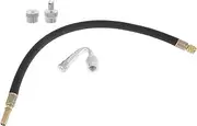 X AUTOHAUX 1 Set 45 Degree Copper Tire Valve Extension with Flexible Plastic 350mm Tyre Valve Stem Extender for Car Motorcycle RV Truck Bike