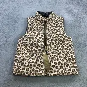 NWT Crewcuts Vest Girls Large Full Zip Reversible Jacket Sherpa Primaloft Coat
