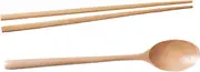 1 Set Portable Wooden Chopsticks and Spoon Set Tableware Kit for Home Camping and Restaurants Natural Material Safe and Sustainable Dining Essentials
