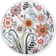 Cabilock Dessert Holder Pizza Plate Bread Board Fruit Tray Ceramic Cake Dish for Buffet Home and Commercial Use