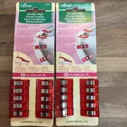 Clover WONDER CLIPS 10 Pieces Red ~ Authentic Made in Japan