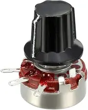 XYWHPGV WTH118 470K Ohm Variable Resistors Single Turn Rotary Carbon Film Potentiometer W Knobs(3160f 40986 4fc66 465d1 e46ac 5e2cf