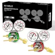 Oxygen and Acetylene Regulators CGA540 and CGA510- Compatible with V-Style We...