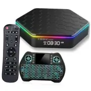 2024 Android TV Box 12.0 4GB RAM 64GB ROM 6K 4K Wi Android 12.0 64GB+Keyboard