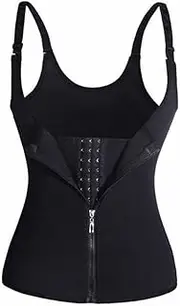 Women's Waist Trainer Push-Up Vest Belly Belt Body Shaper Waist Corset Corset Zipper Tank Tops