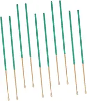 VALICLUD 10Pcs Ear Cleaning Tools with Non Slip Grip Durable Ear Wax Removal Spoons Practical and Portable for Daily Use and Travel Green