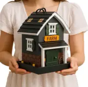 Birdfeeder for Outside, Hanging Bird Feeder for Outdoor, Decorative Colorful Bir