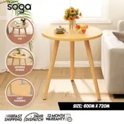 SOGA 60x72cm Walnut Small Side Coffee Table Living Room Balcony Décor Style