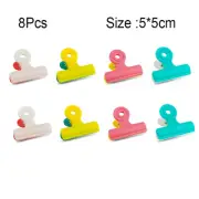 8Pcs/Lot Multifunction Bag Chip Clips, Fresh Food Clips, Photo File Clamps, Asso