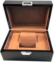 [CFZSALK] Watch Box Watch Holder Watch Box Watch Display Case Jewelry Storage Box Black With Soft Pillow Watch Organizer Watch Case KeYJ