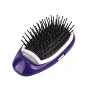Electric Ionic Hairbrush Straight Styling Tool Massage Comb Purple