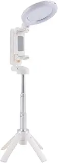 Snblzhef Upgraded Design Mini Tripod Bluetooth Portable Telescopic Multifunctional 360°Degree Rotation Phone Selfie Stick White A