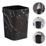 Small Trash Bin Square Can Lidless Wastebasket Marble Office Garbage Bathroom