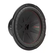 Kicker 12" 4 Ohm 1000W Peak CompR Pro Car Audio Subwoofer Black 48CWR124