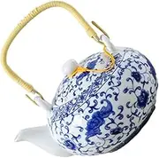 NAMOARLY Ceramic Teapot with Handle Large Capacity High Temperature Resistant Tea Kettle for Home Office for Brewing Tea More for Entertaining Decoration