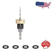 Carbide Tipped Countersink with No-Thrust Bearing & Adjustable Depth—Compact