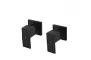 Meir Shower/ Bath Wall Top Assembly Square Matte Black MW04