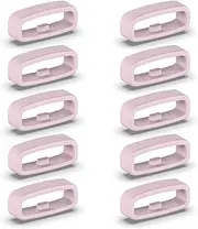 10pcs Silicone Fastener 18mm / 20mm / 22mm Wristband Keeper Smartwatch Straps Retainer Holder Replacement