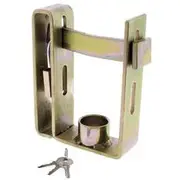 Hulk 4x4 Dual Trailer Coupling Lock including Padlock & 3 Keys Zinc Coated - HU2000