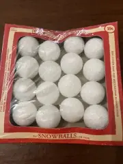 vintage small assembix foam snowballs C11