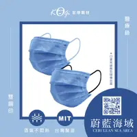 在飛比找PChome24h購物優惠-【宏瑋】一般醫療口罩未滅菌50入-輕時尚-泡泡藍