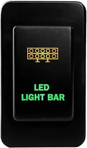 12V 3A ON-OFF Push button Switch LED LIGHT BAR for Nissan PATROL GQ (1987~1997) GU Series 1 (1997~2001) AMBER GREEN